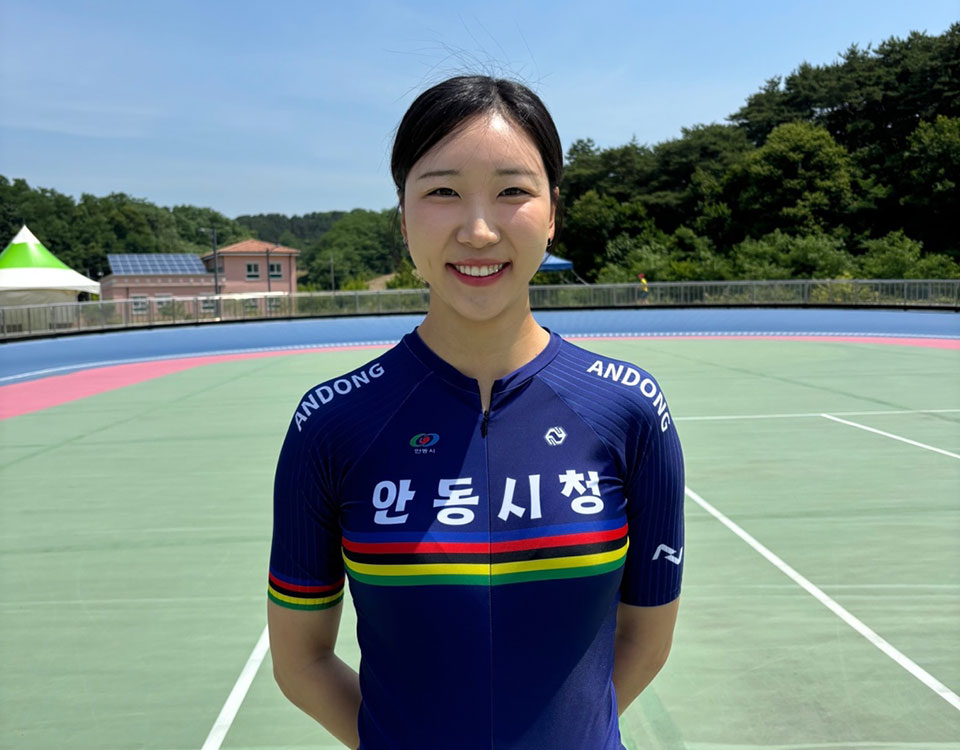 ▲안동시청 롤러경기단 박민정 선수.(사진 안동시천 제공)
